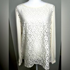 Banana Republic Floral Lace Blouse